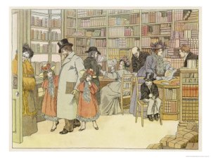 19th century bookstore. Picture by Francis Bedford