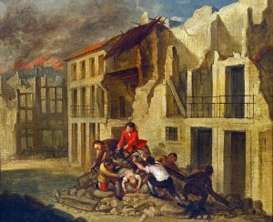 Rescue during the Lisbon earthquake 1755
