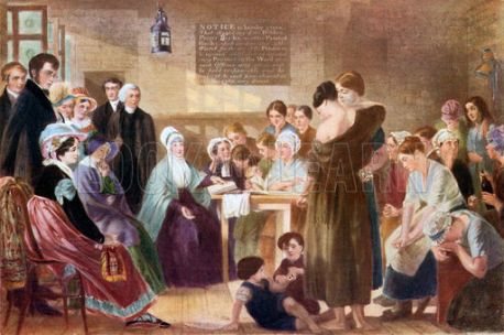 Elizabeth Fry visiting Newgate Prison